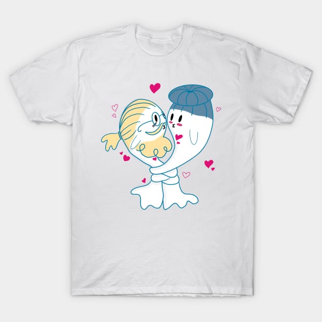 Little Ghost Entwined T-Shirt by nathalieaynie